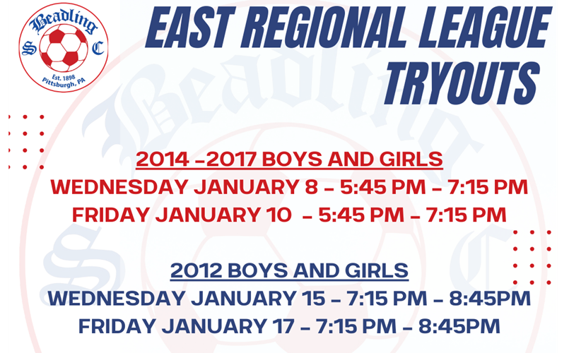 East Regional League Tryouts